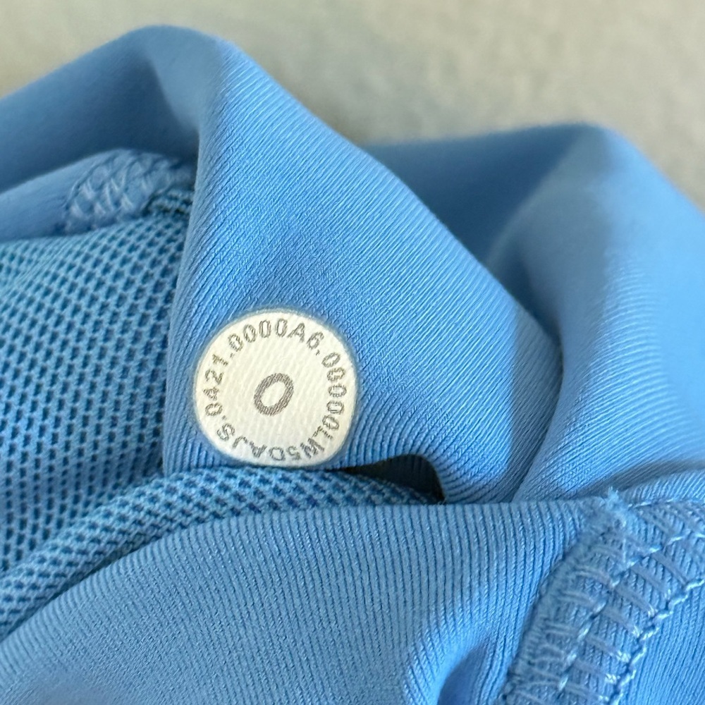 Lululemon • Power Thru High‎ Rise Blue Tight 25" Four Way Stretch Sz 0 Pockets - Picture 13 of 13
